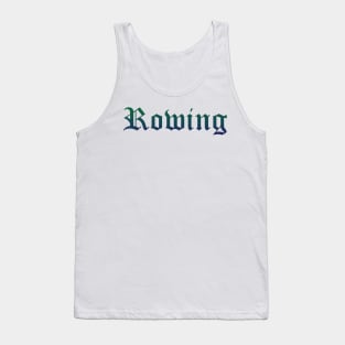 Rowing Gradient Text Tank Top